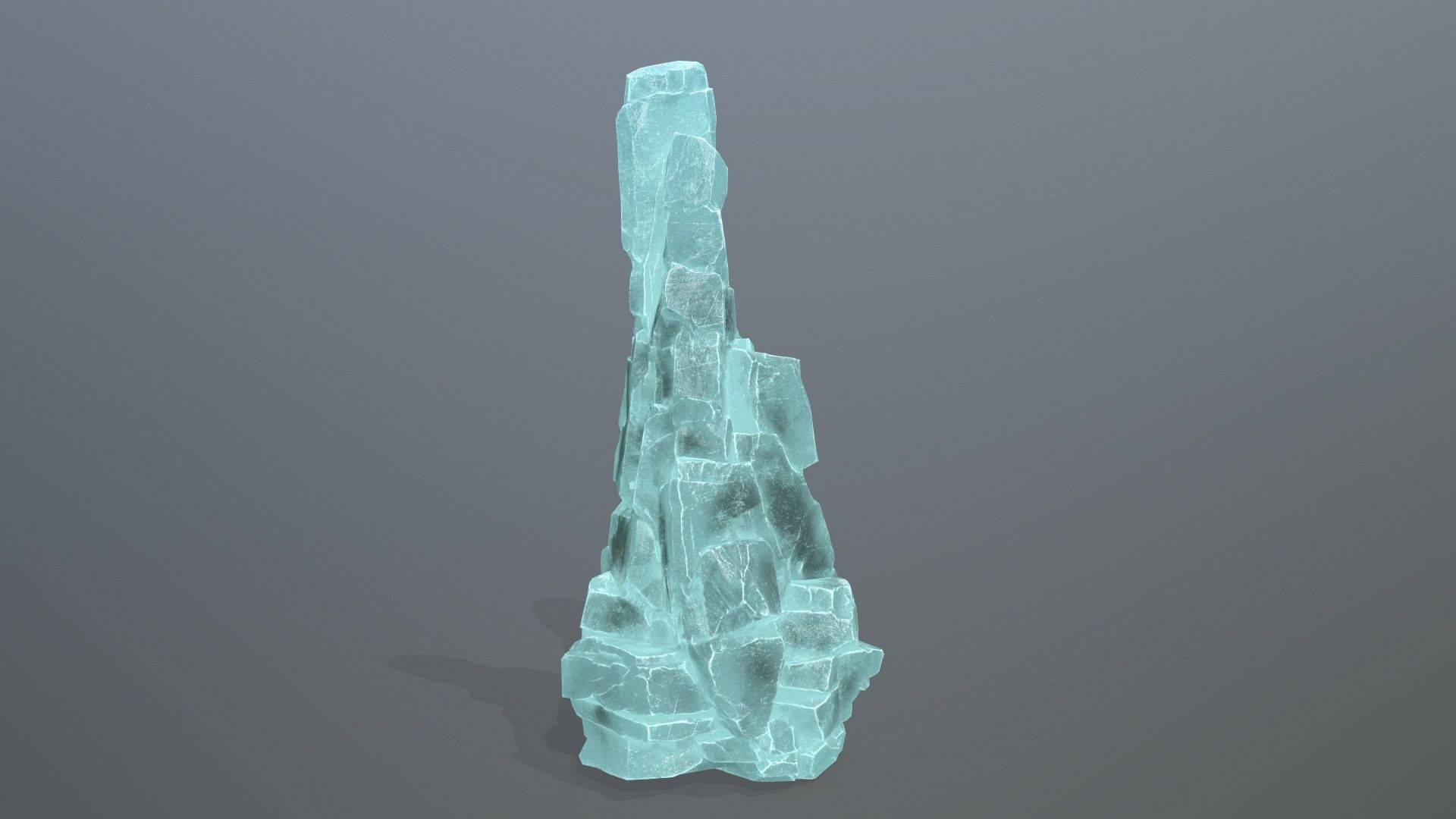 ice rocks Low-poly 3D model_17