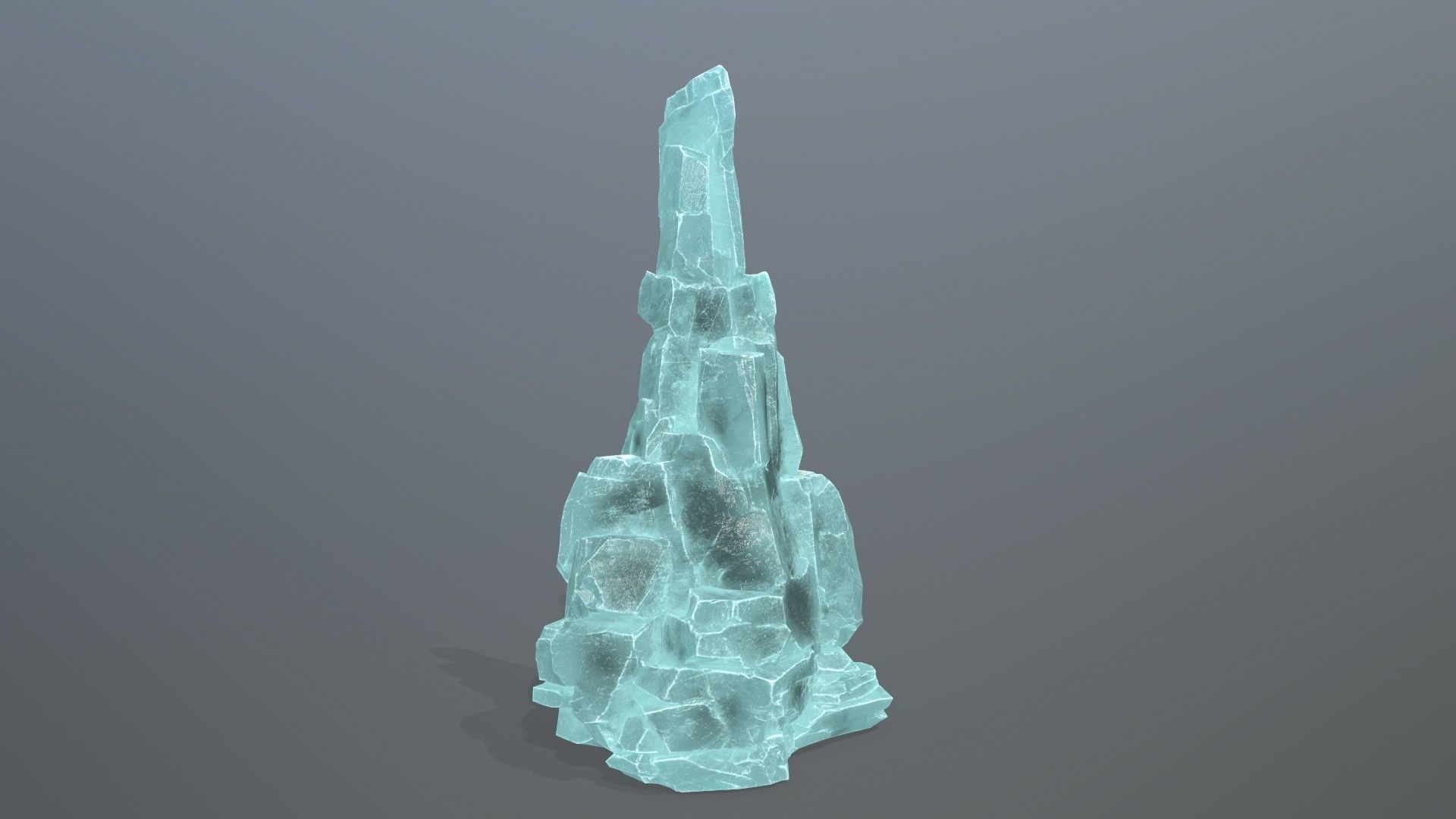 ice rocks Low-poly 3D model_18