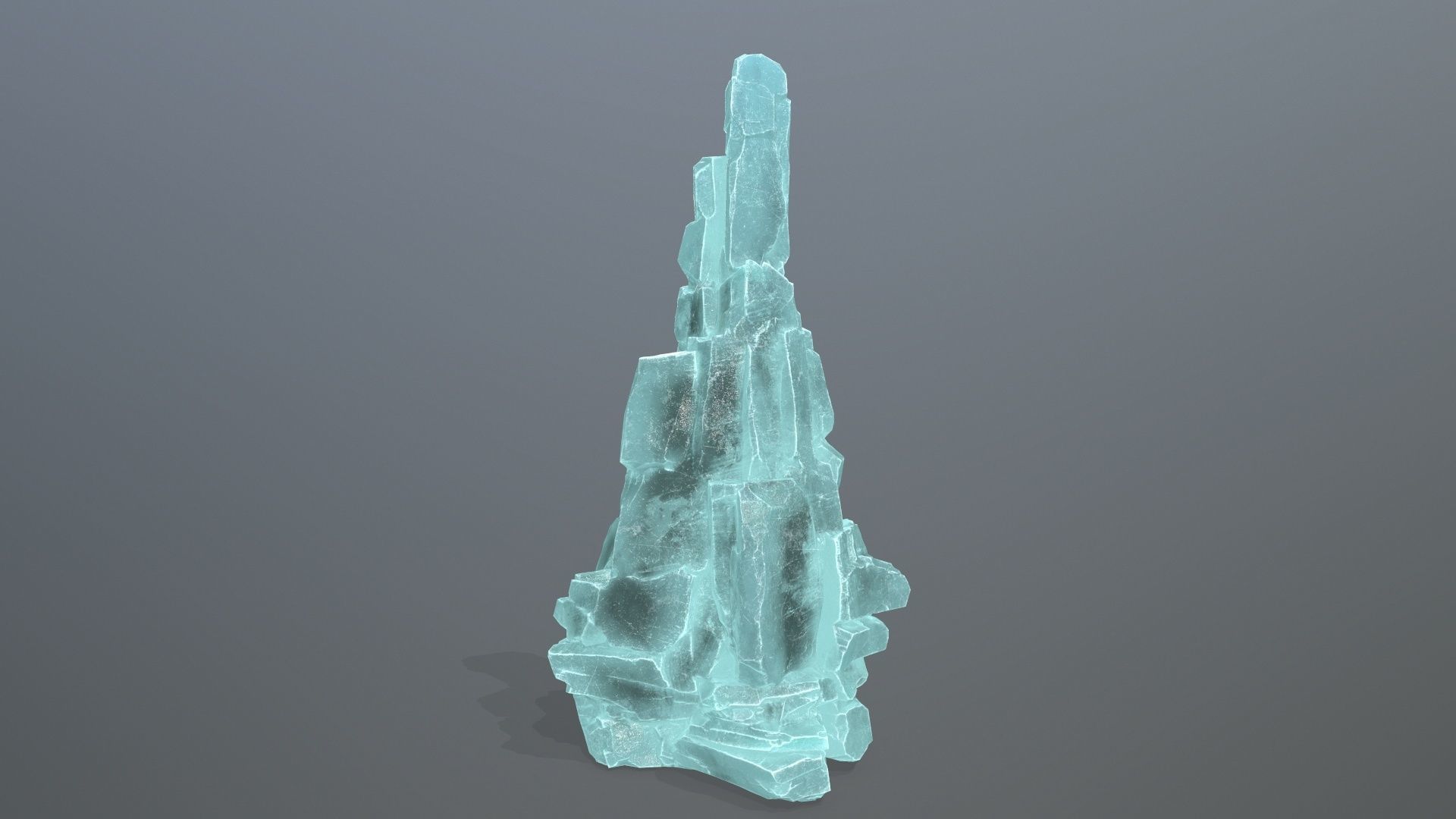 ice rocks Low-poly 3D model_12