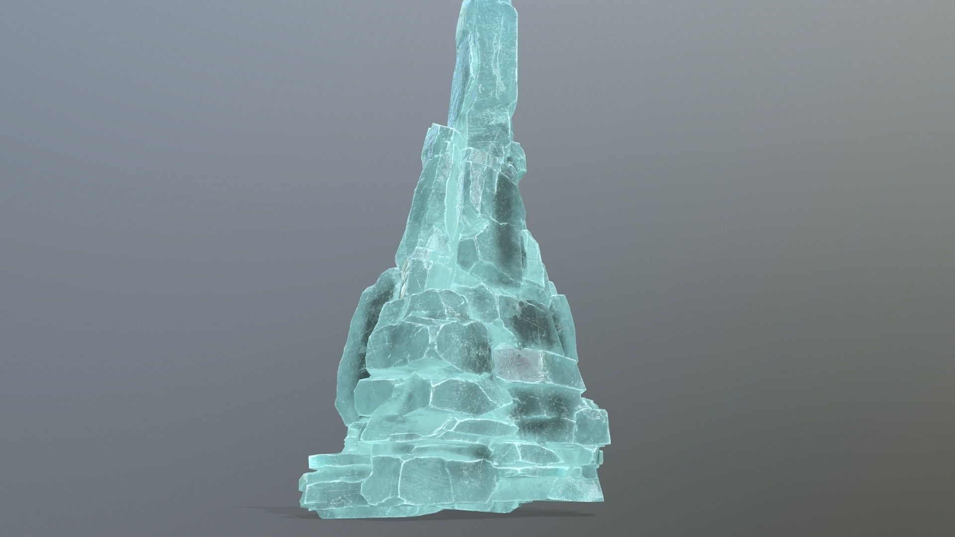 ice rocks Low-poly 3D model_5