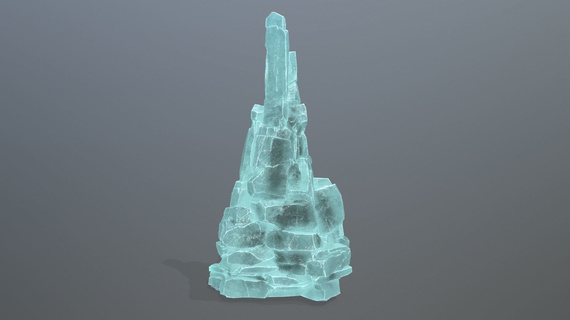 ice rocks Low-poly 3D model_15