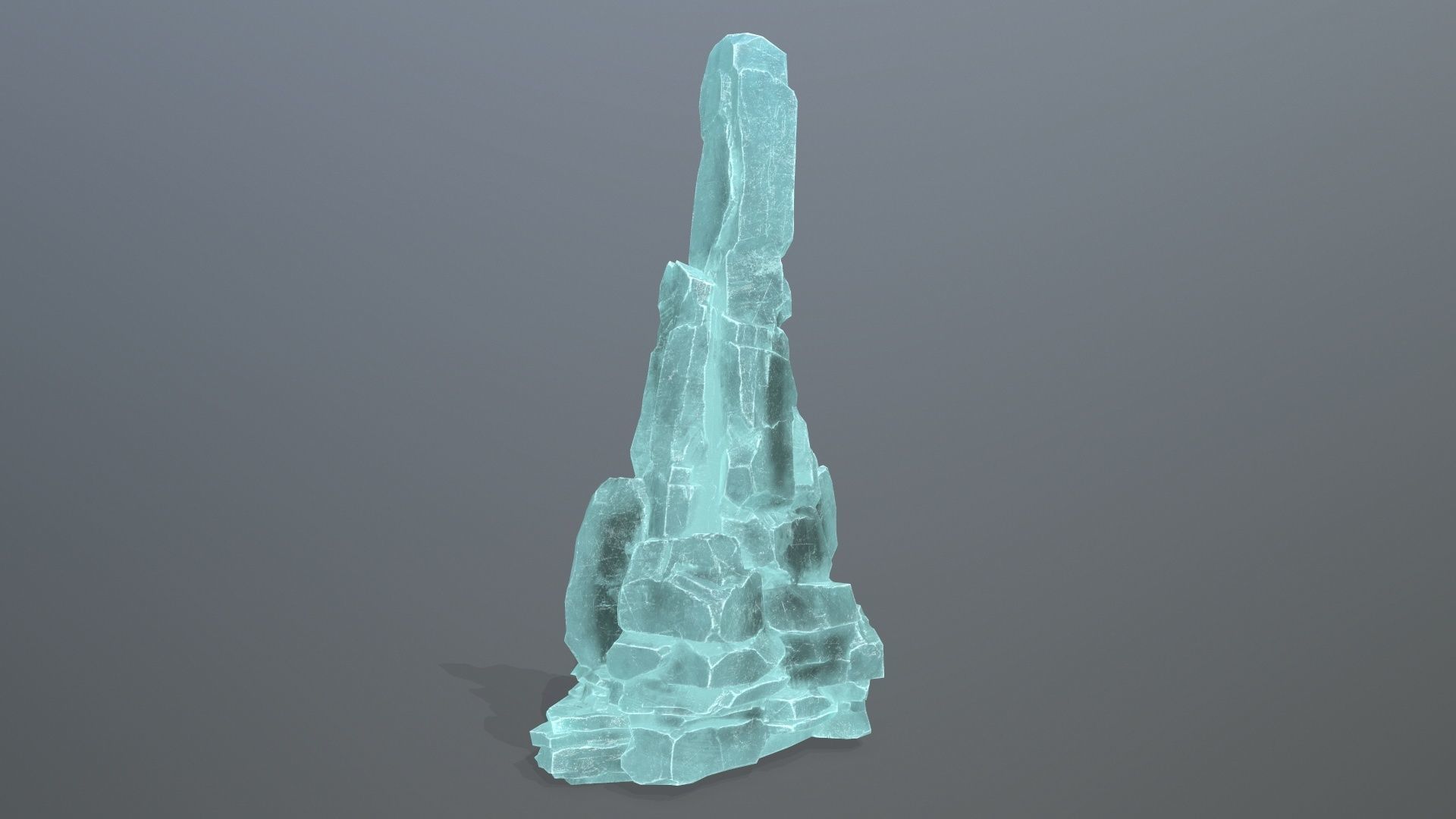 ice rocks Low-poly 3D model_14