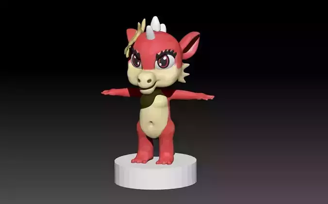 Baby Dragon Fantasy Cartoon 