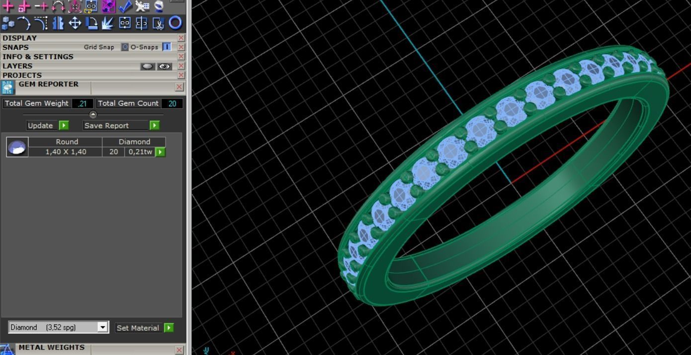 57 A Beautiful Ring 3D print model_3
