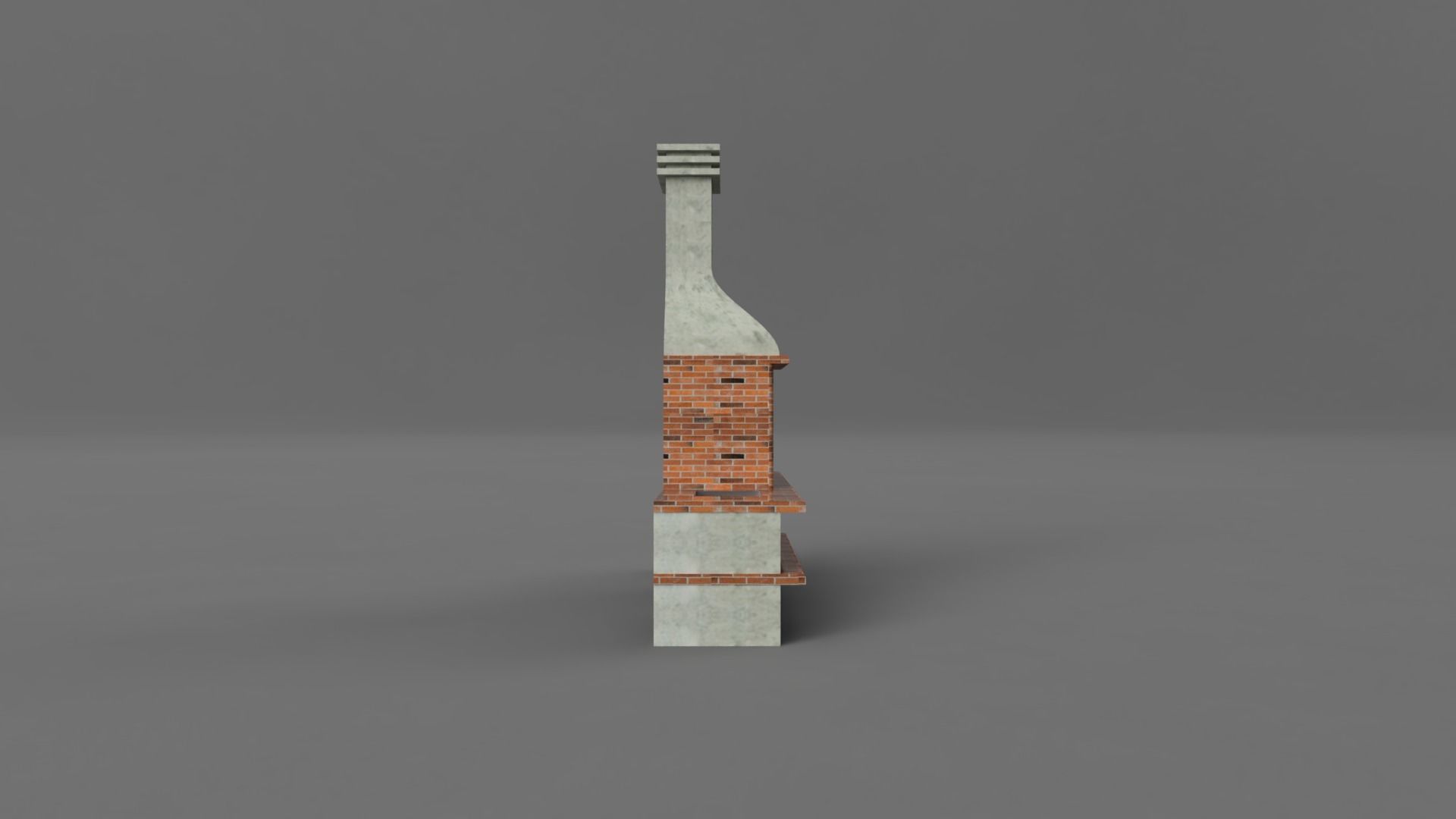 Grill Low-poly 3D model_2
