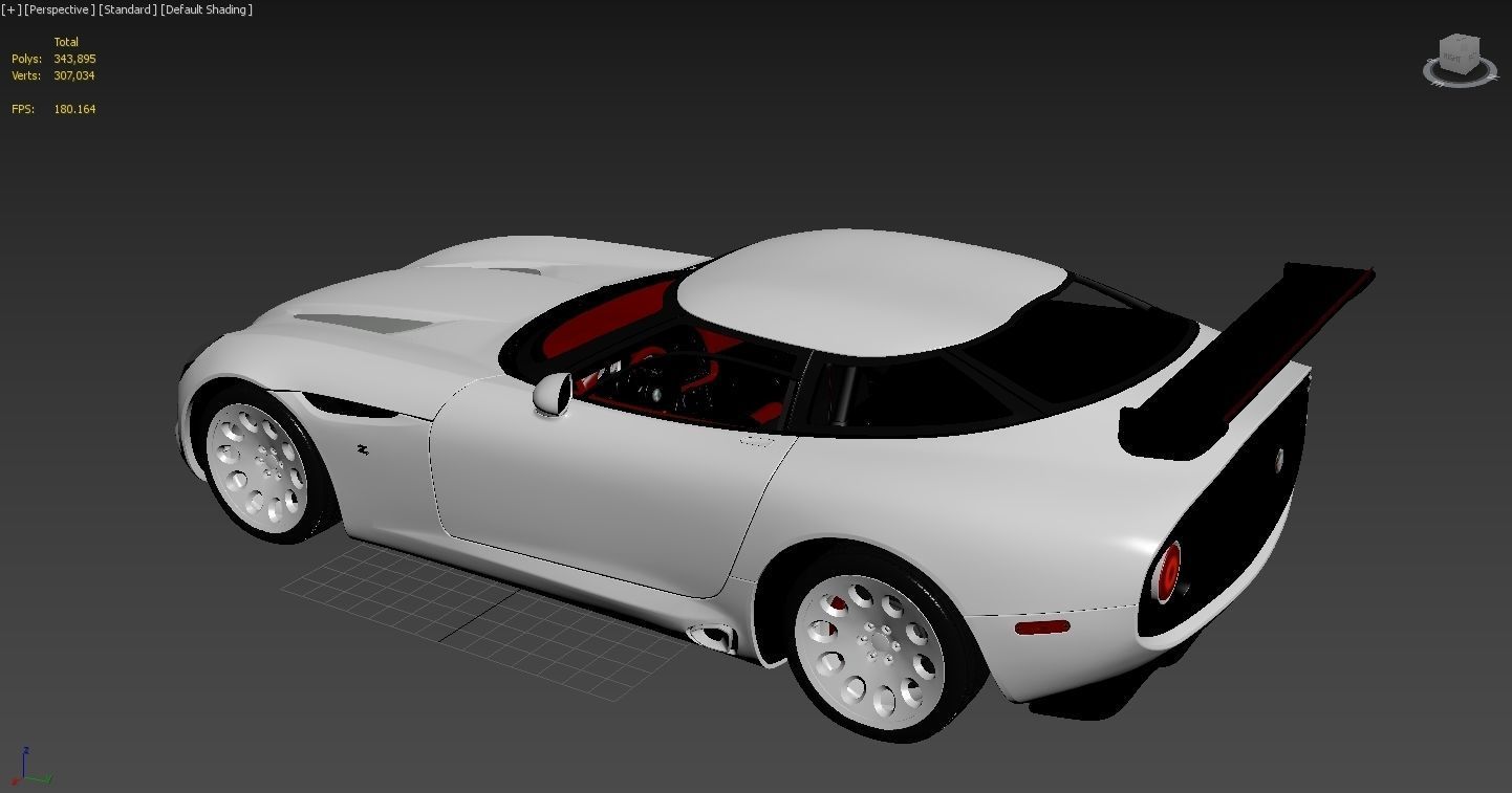 Alfa Romeo TZ3 Stradale Zagato 2011  Low-poly 3D model_31