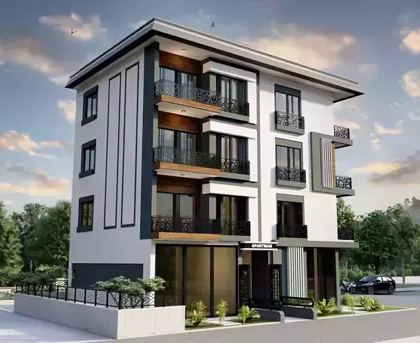 modern apartment model  sketchup code 12