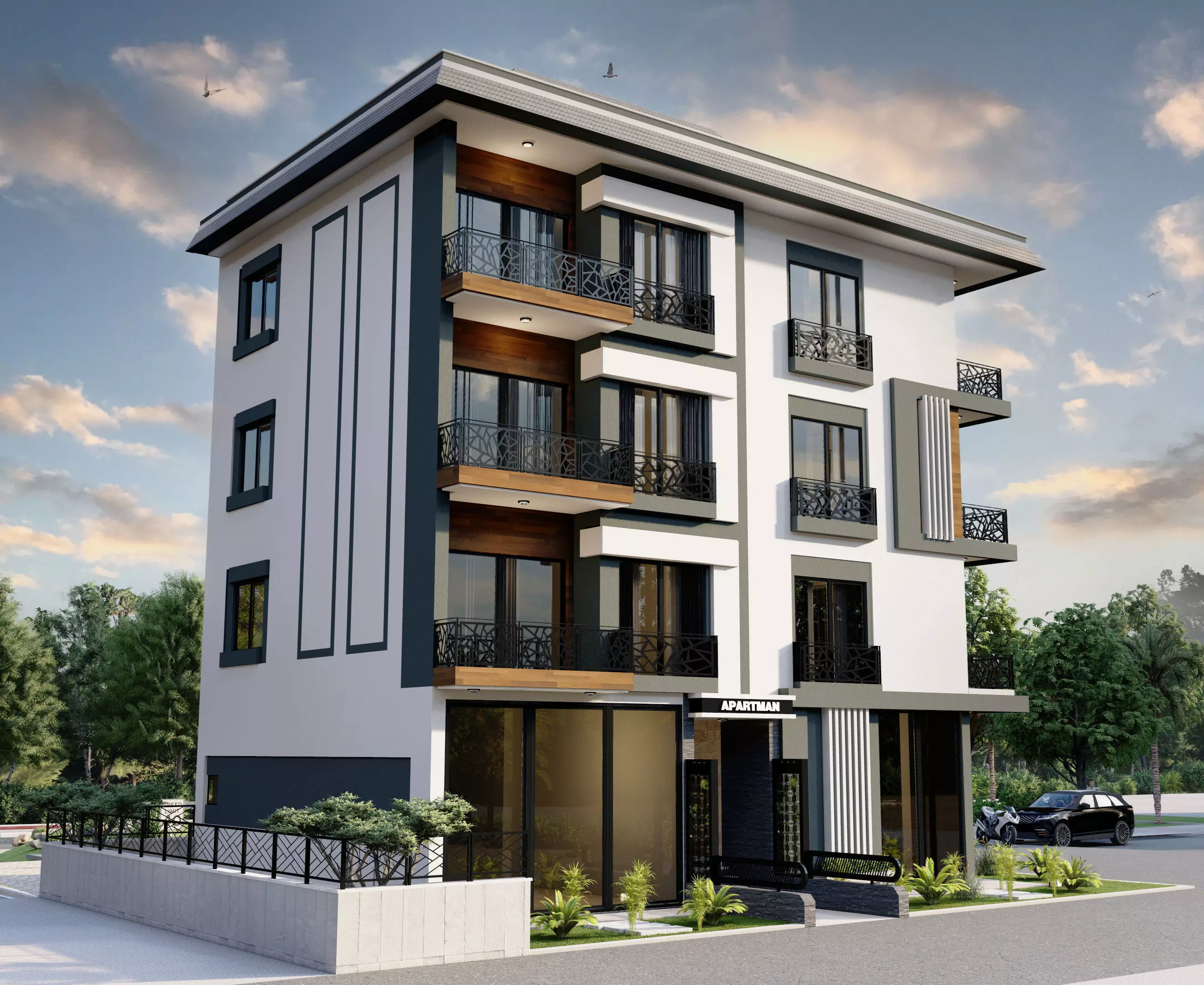 modern apartment model  sketchup code 12 3D model_0