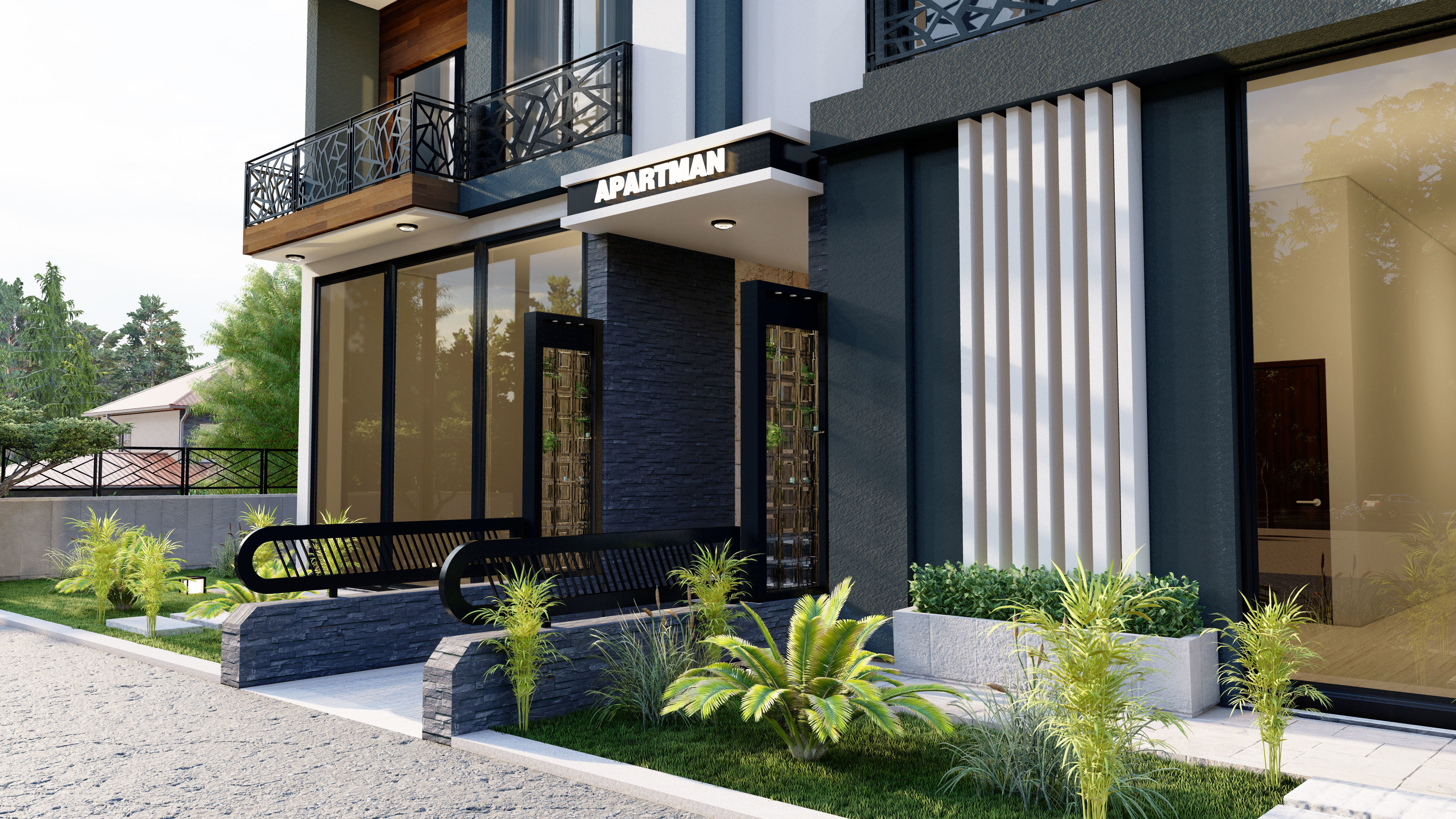 modern apartment model  sketchup code 12 3D model_4