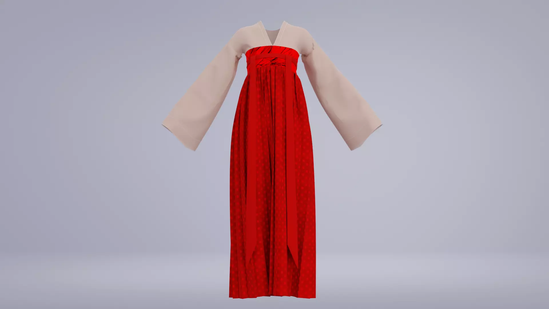Hanfu Hanbok clothes 3D model 3D model