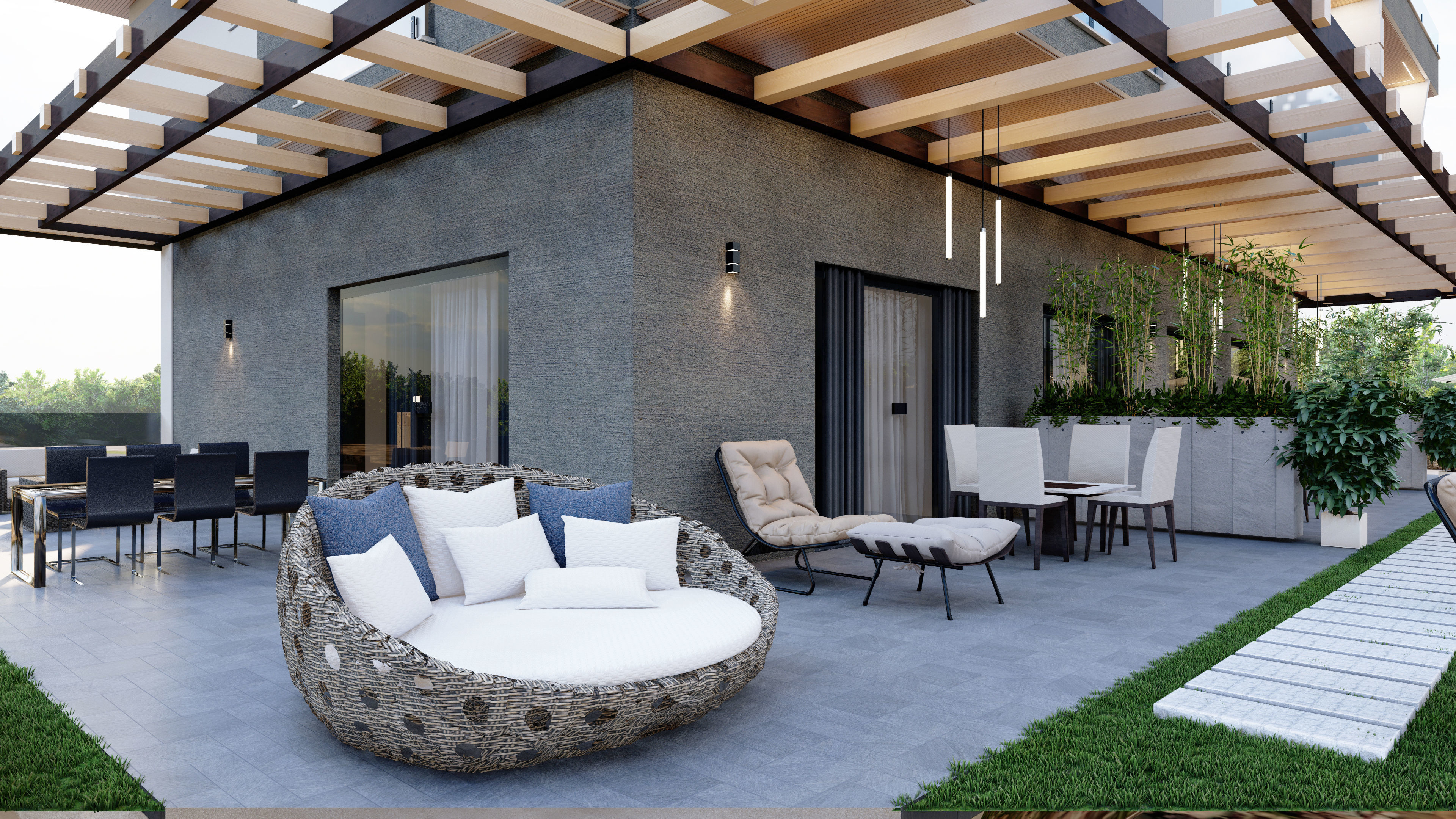 modern villa sketchup model code 58 3D model_5