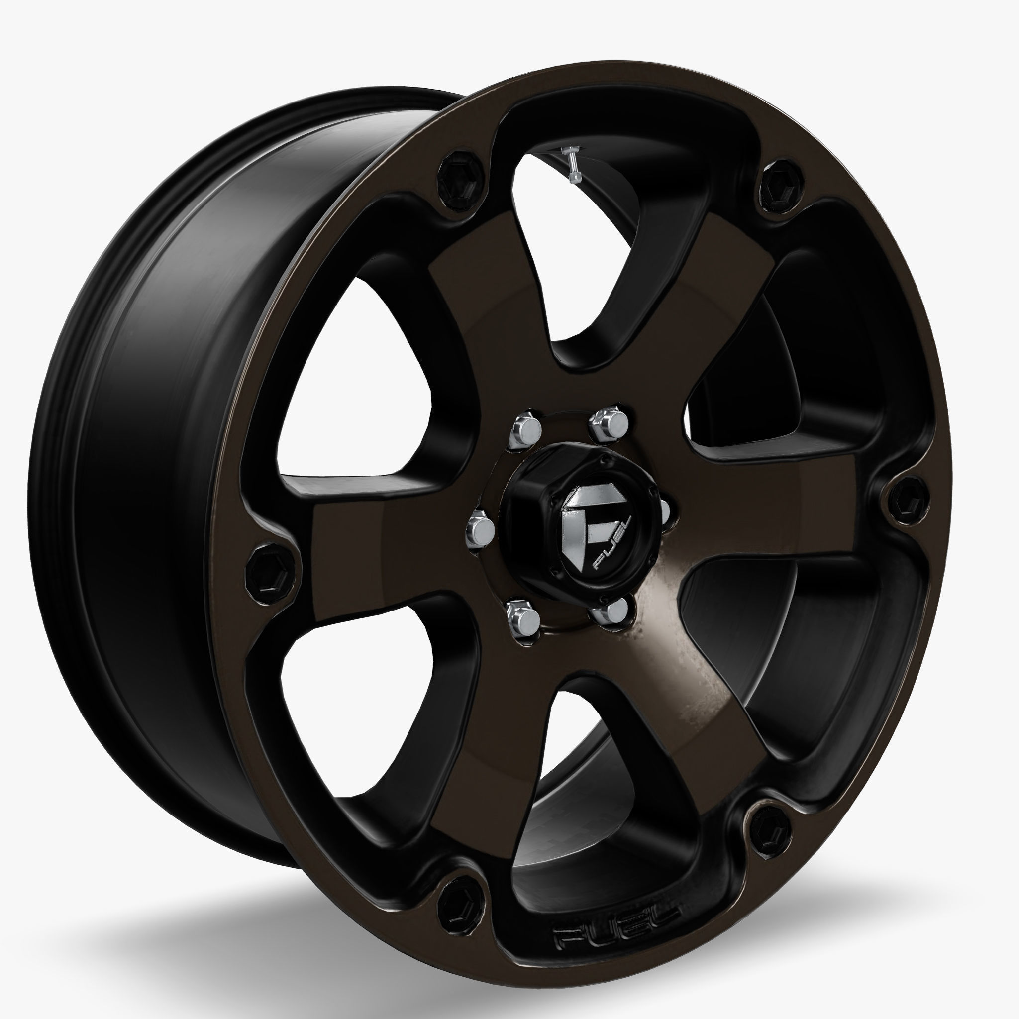 Fuel Beast Wheel Black With Dark Tint Face F150 Raptor 3D model CGTrader