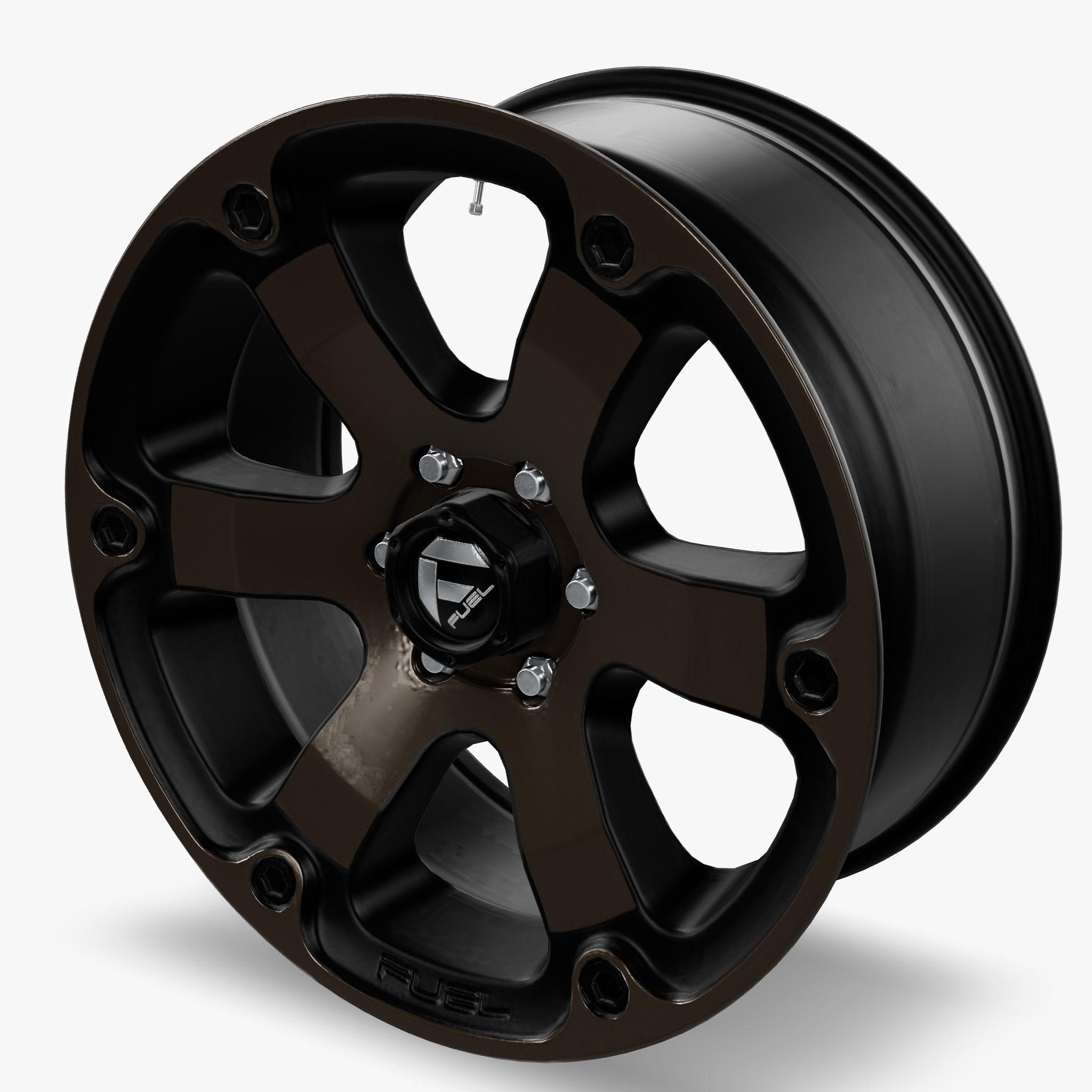 Fuel Beast Wheel Black With Dark Tint Face F150 Raptor 3D model CGTrader