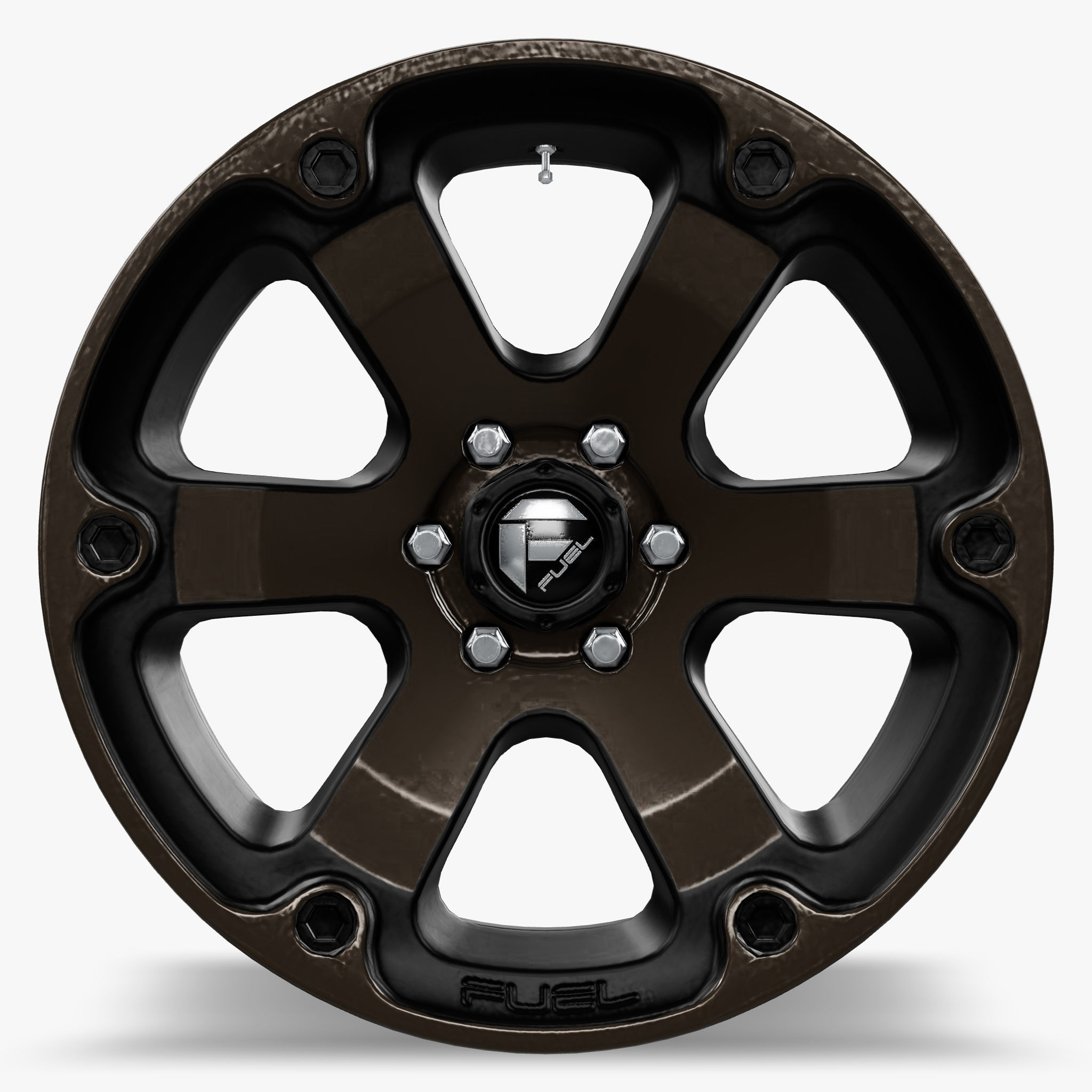 Fuel Beast Wheel Black With Dark Tint Face F150 Raptor 3D model CGTrader