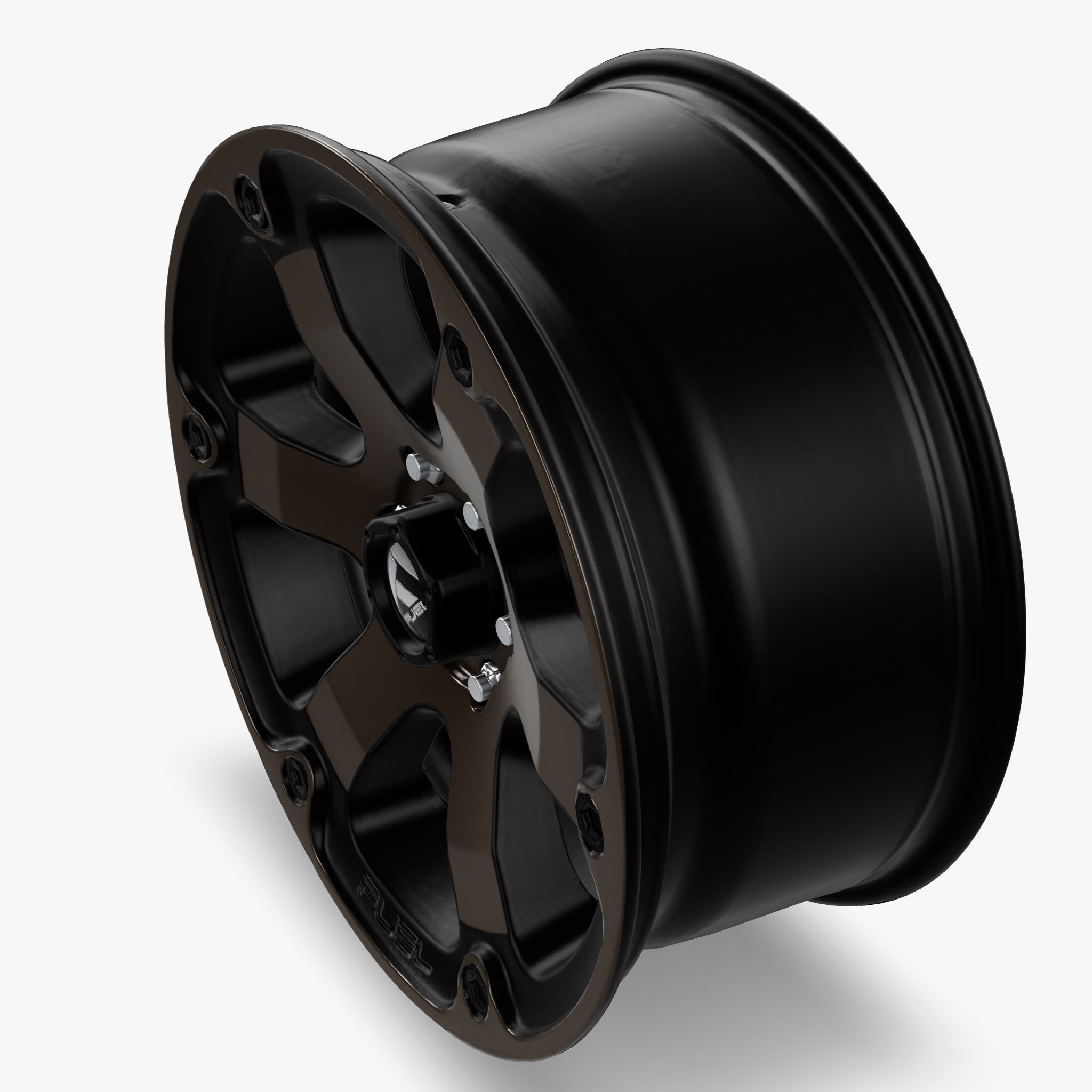 Fuel Beast Wheel Black With Dark Tint Face F150 Raptor 3D model CGTrader