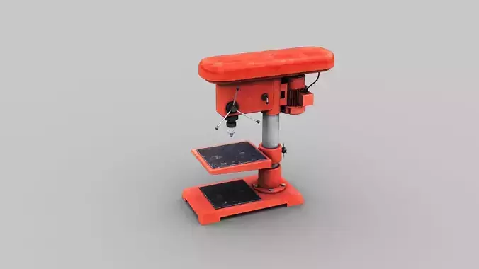 Bench drill lowpoly