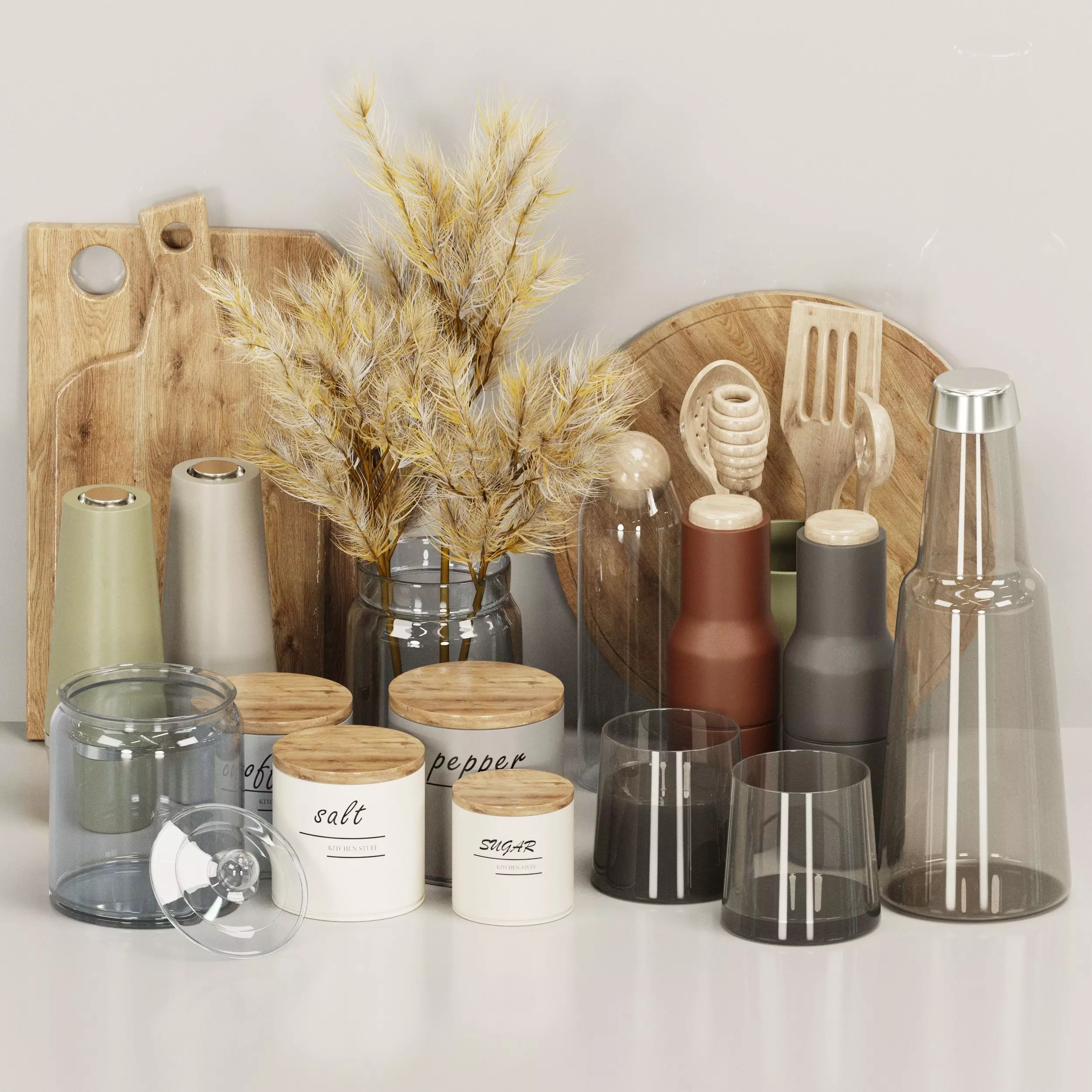 Kitchen accessories 3 Free 3D model