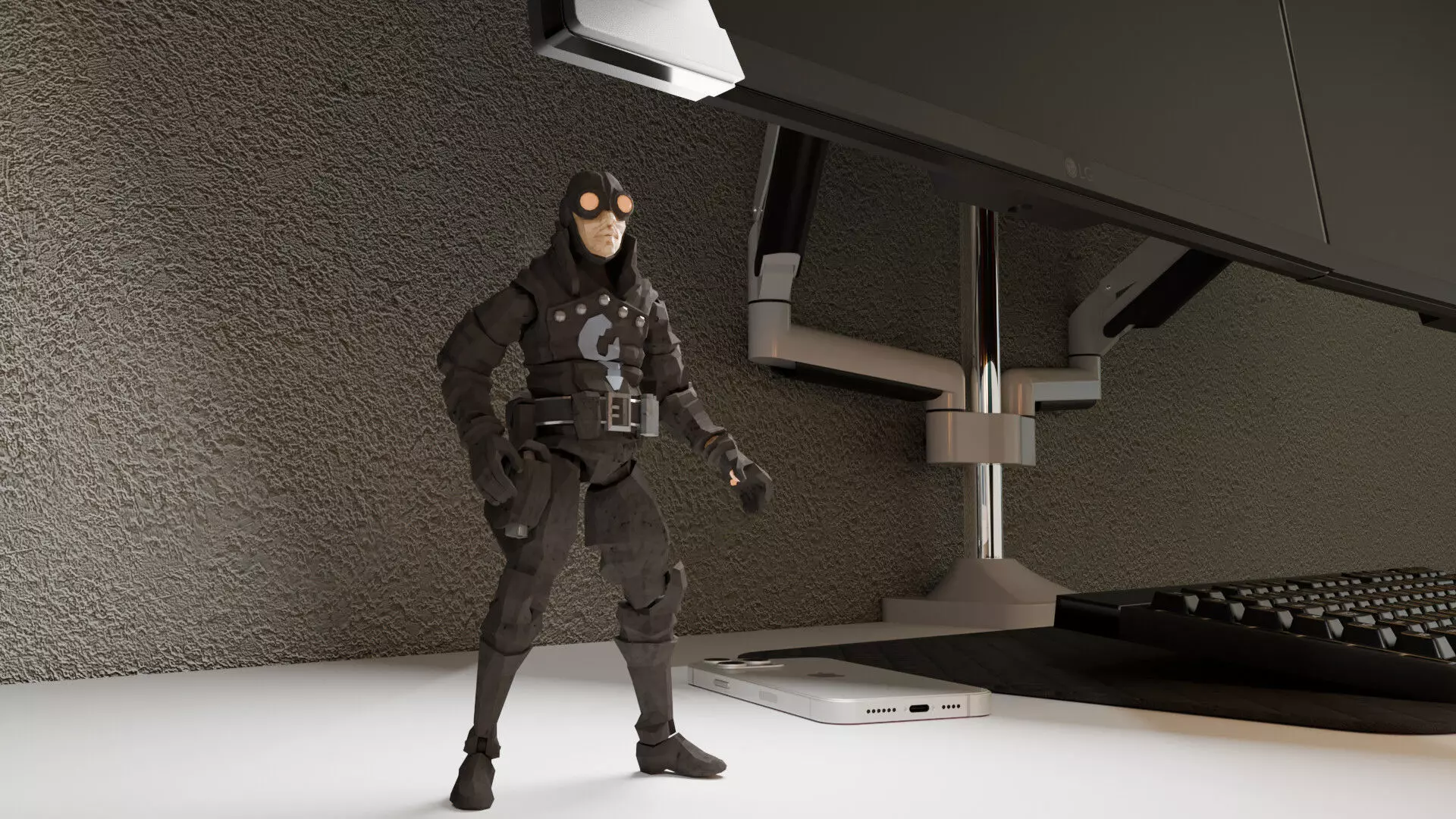 LOBSTER JOHNSON - HELLBOY ARTICULATED FIGURE 3D print model