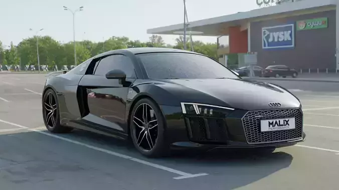 Audi R8 V10 Rigged