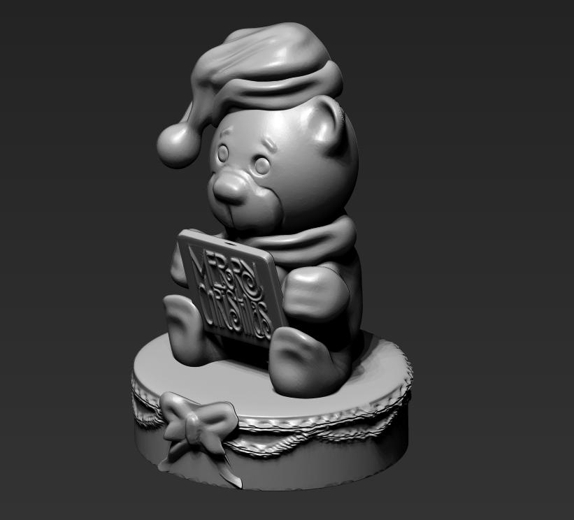 Christmas Bear 3D print model_5
