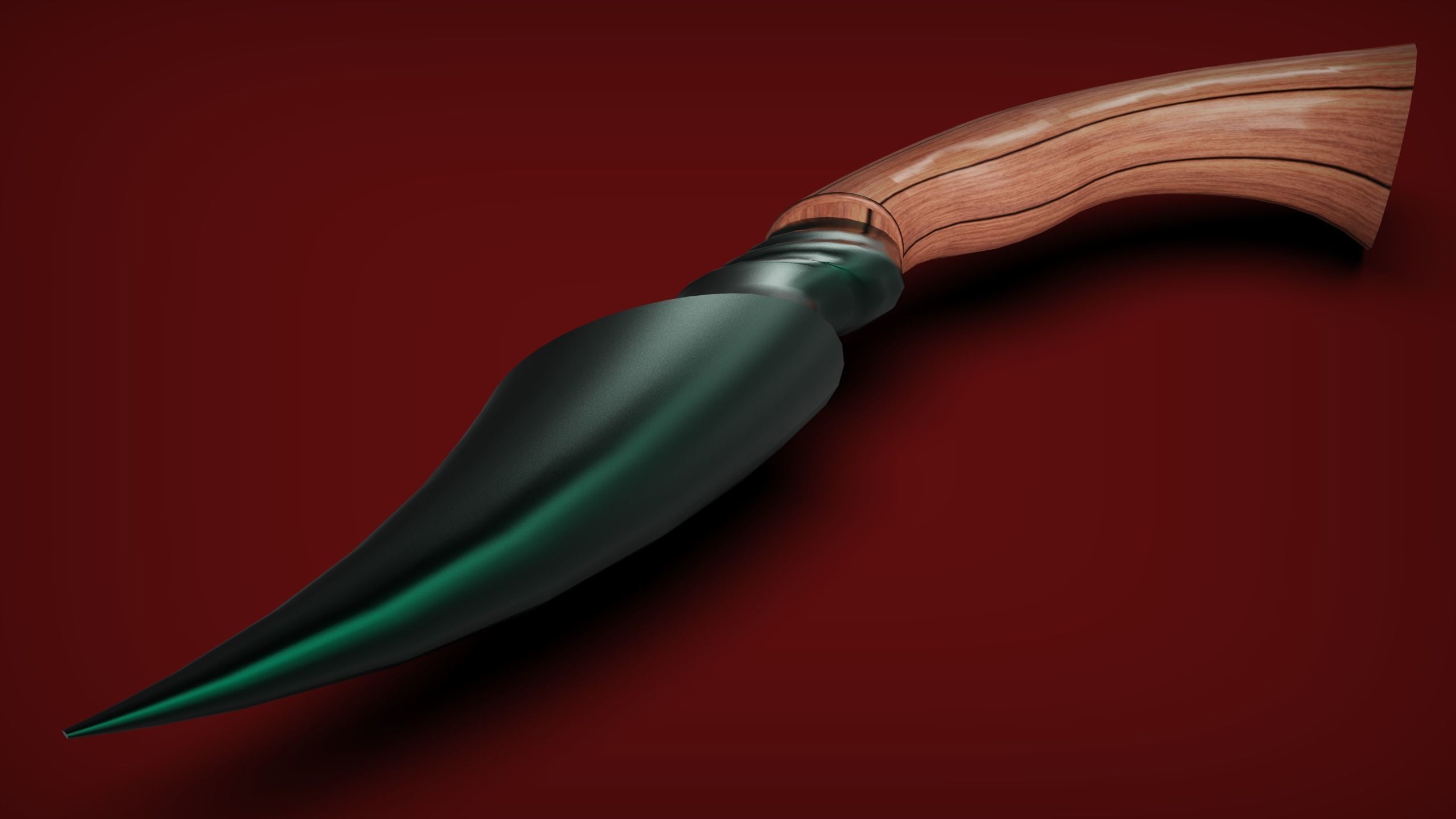 SATAN DAGGER - KNIFE - SOWRD Low-poly 3D model_4