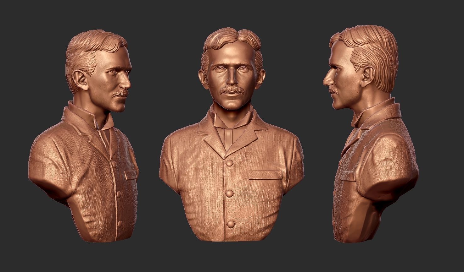 Nikola Tesla 3D print model_25