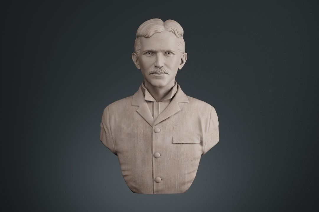 Nikola Tesla 3D print model_2