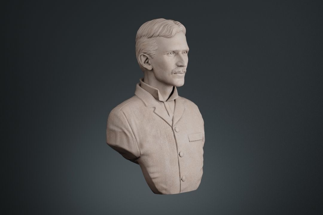 Nikola Tesla 3D print model_3