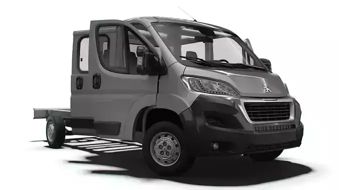 Peugeot Boxer Chassis Truck Crew Cab 4035WBXL HQInterior 2023