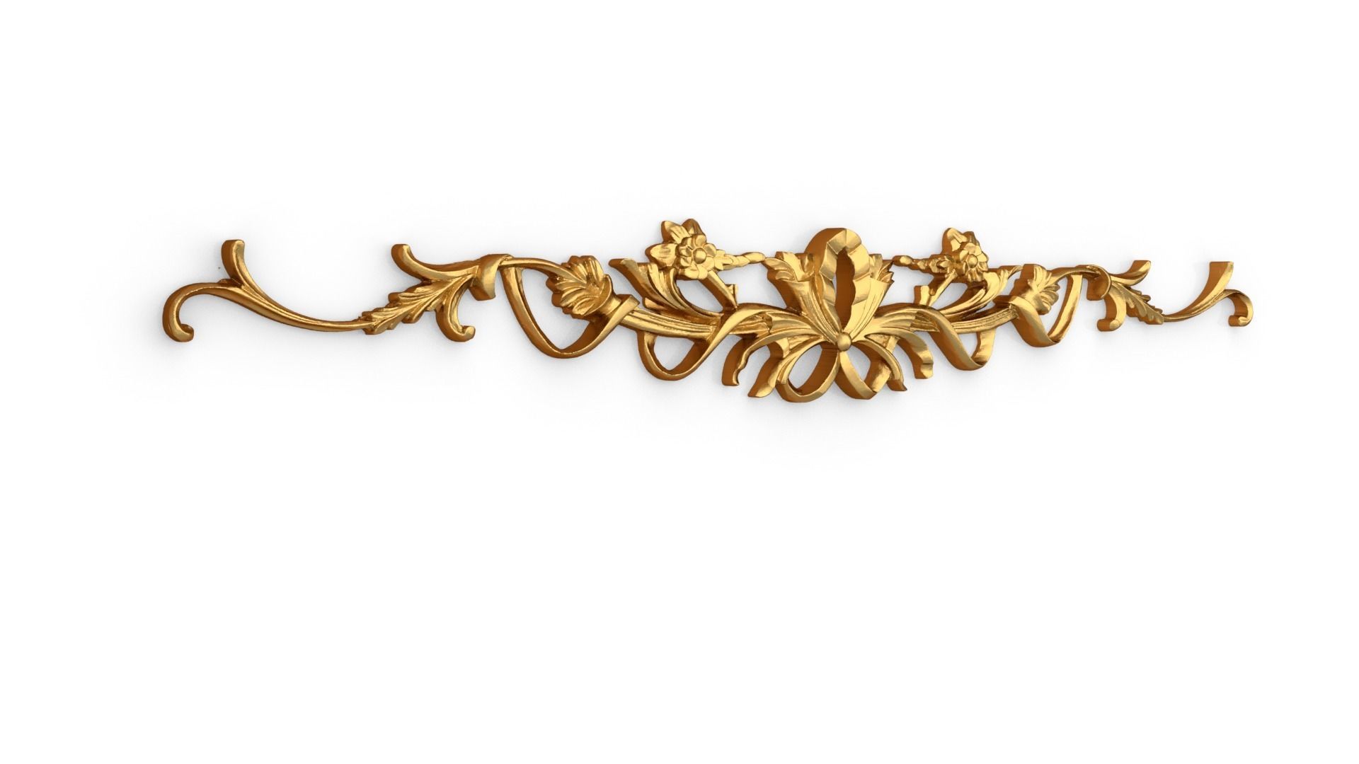 Classic carved decor ornament 341 3D model_1