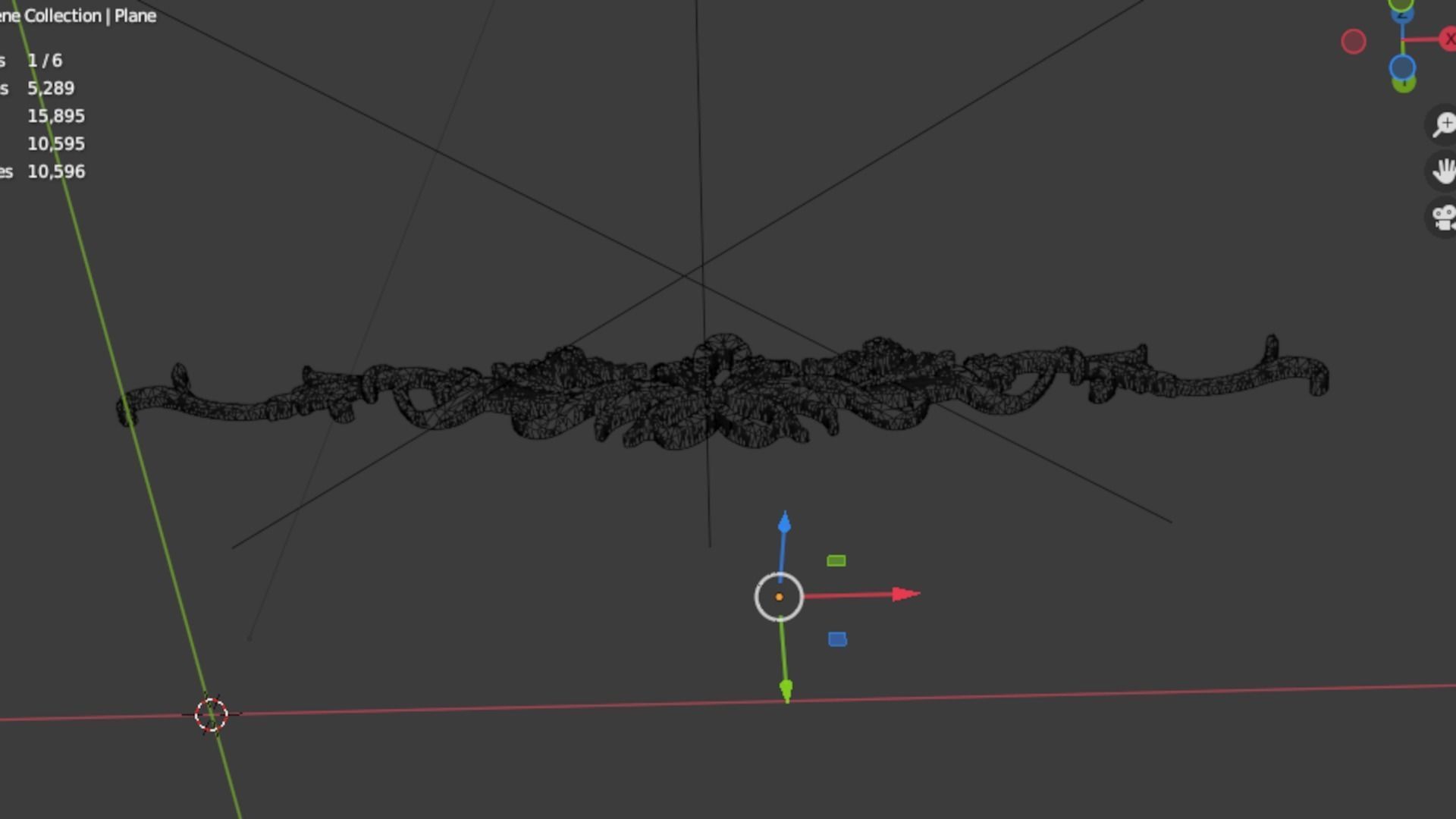 Classic carved decor ornament 341 3D model_7