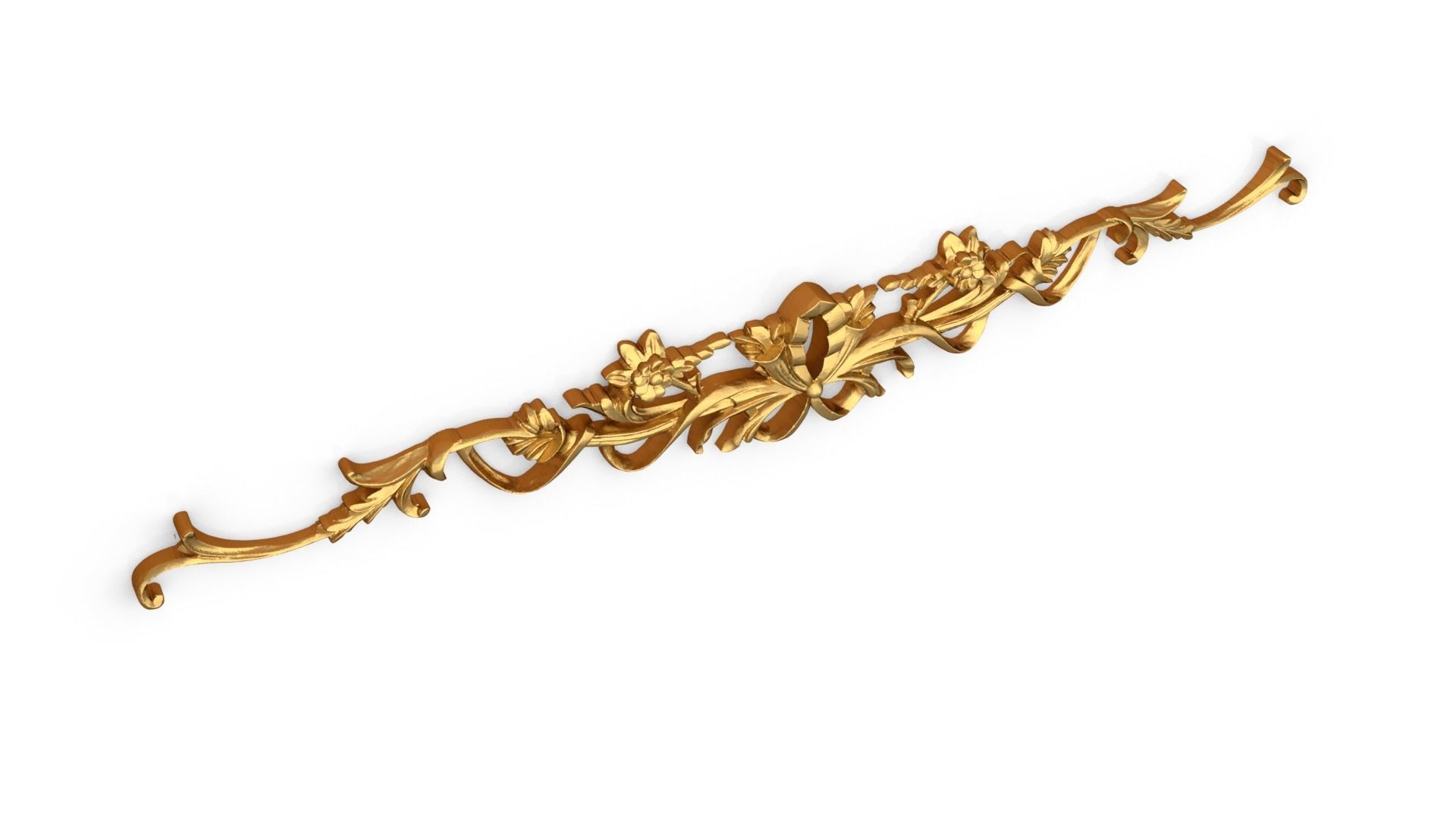 Classic carved decor ornament 341 3D model_5