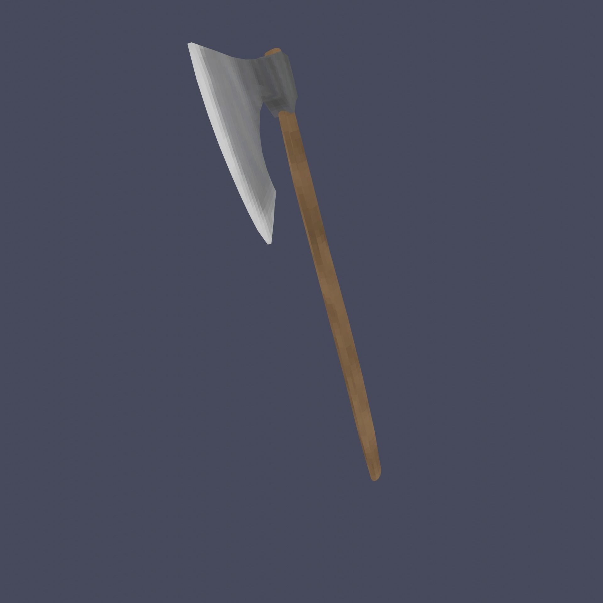 Low Poly Viking Axe Low-poly 3D model_5