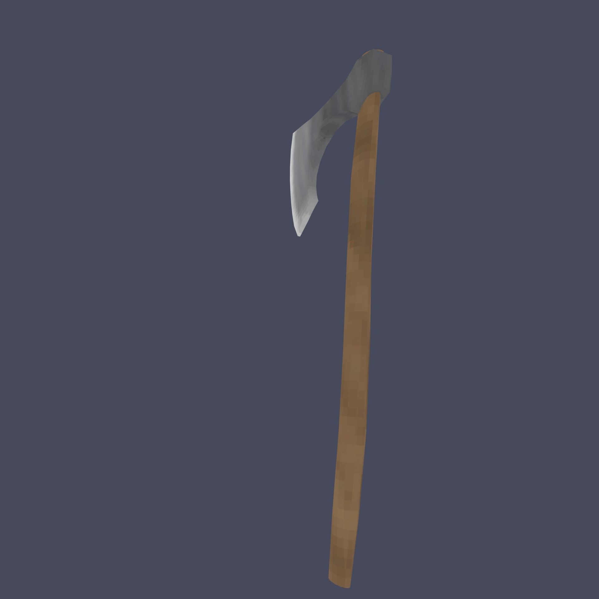 Low Poly Viking Axe Low-poly 3D model_6