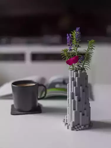 Vase 10 - Basalt Columnar Joints 3D print model