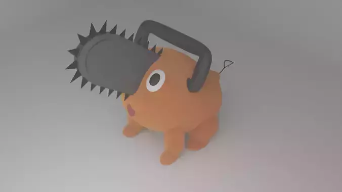 Pochita-chainsaw man low poly model