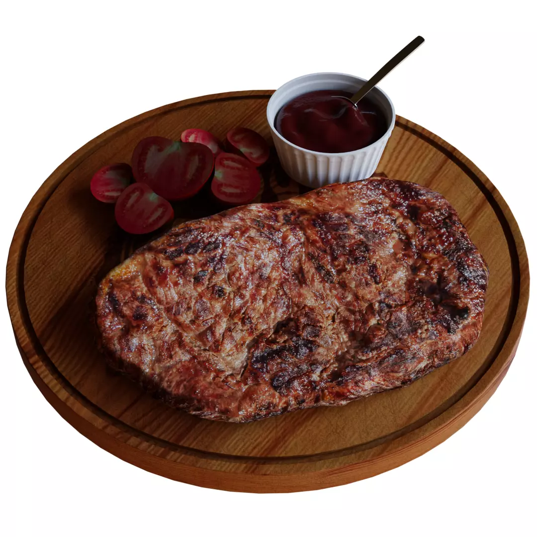 Steak 3D model_0