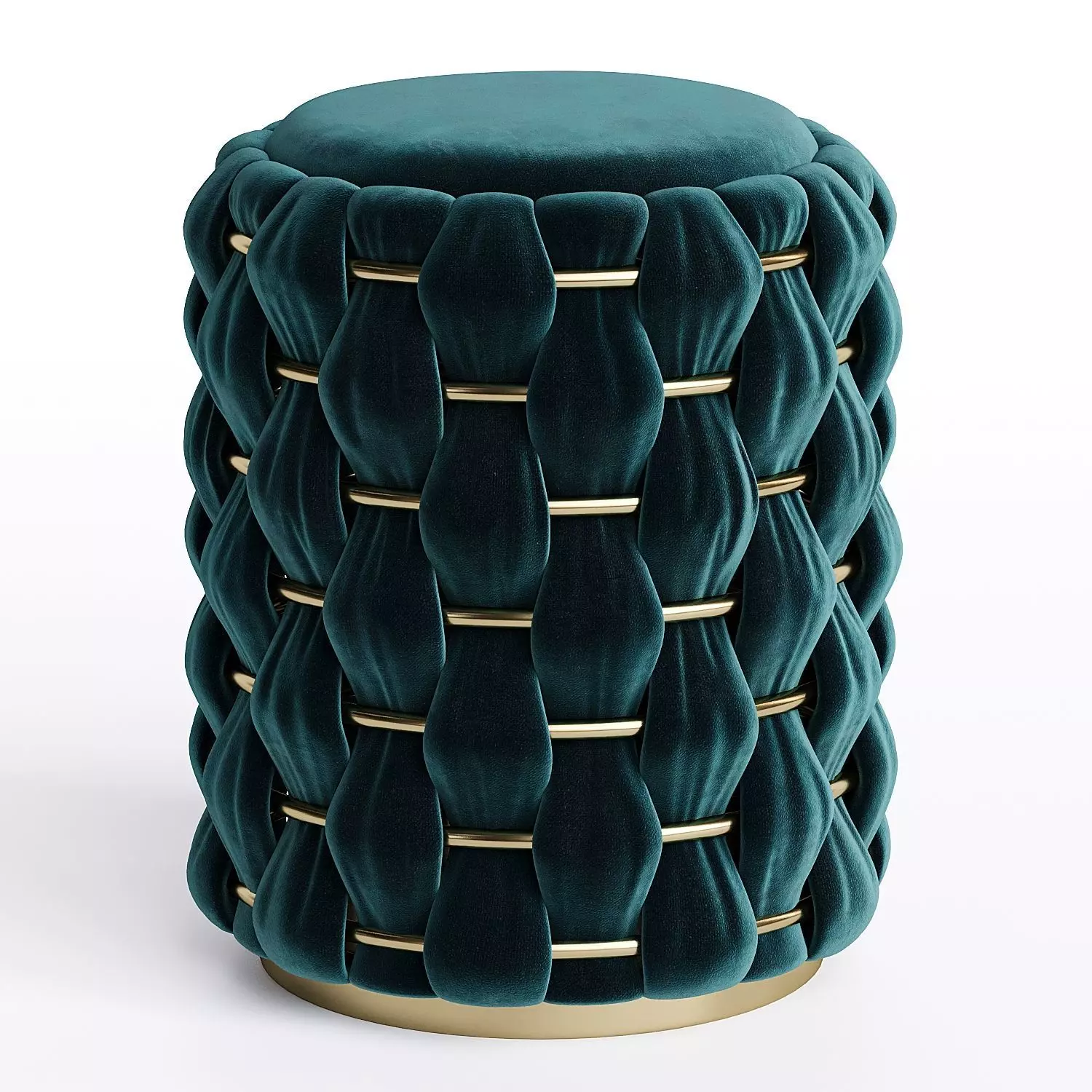 pouf velvet Low-poly 3D model