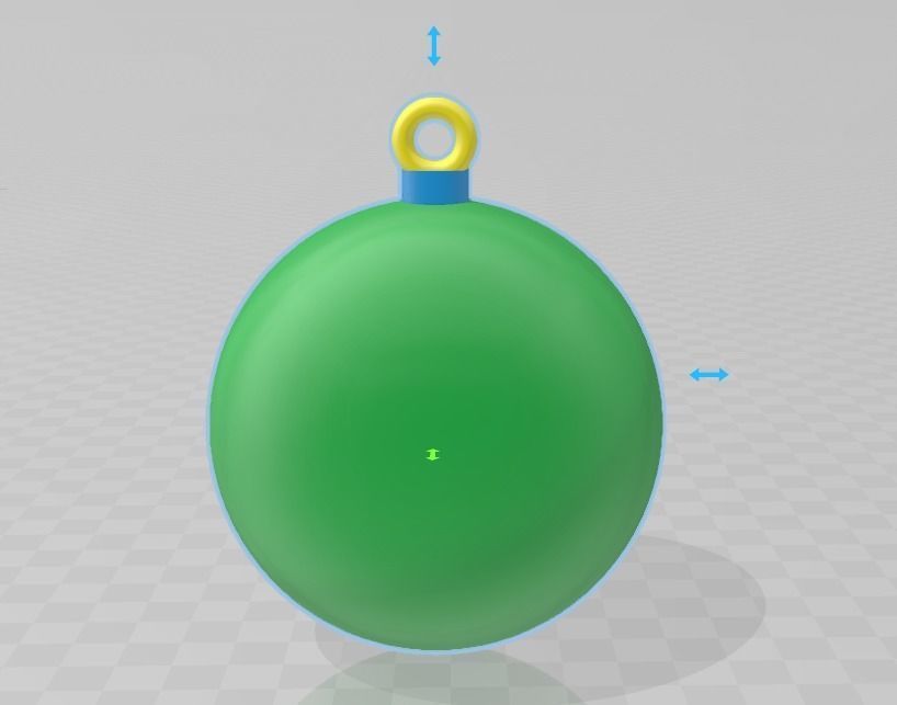 Plain Christmas Bauble  3D print model_1