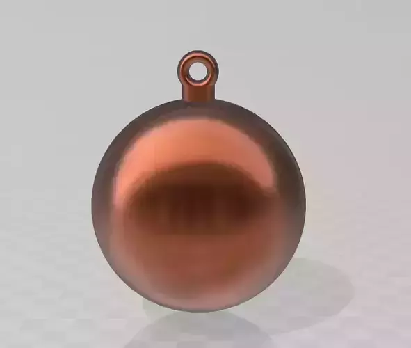 Plain Christmas Bauble  3D print model