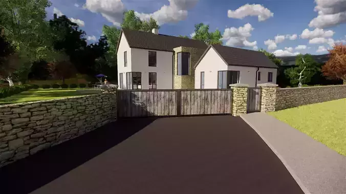 House and garden model