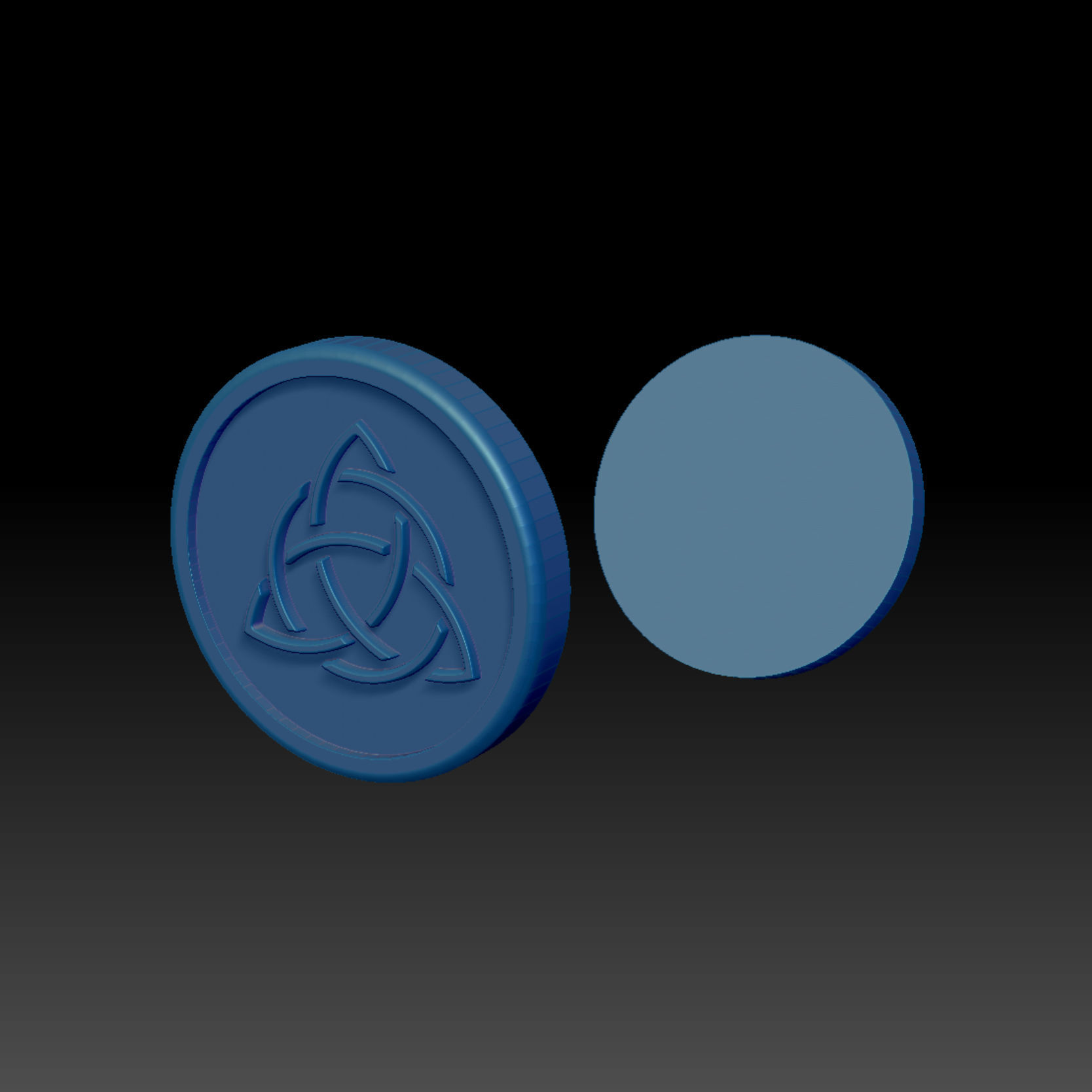 Modern-Celtic-Skull Decoration and Utility for Your Headphones 3D print model_2