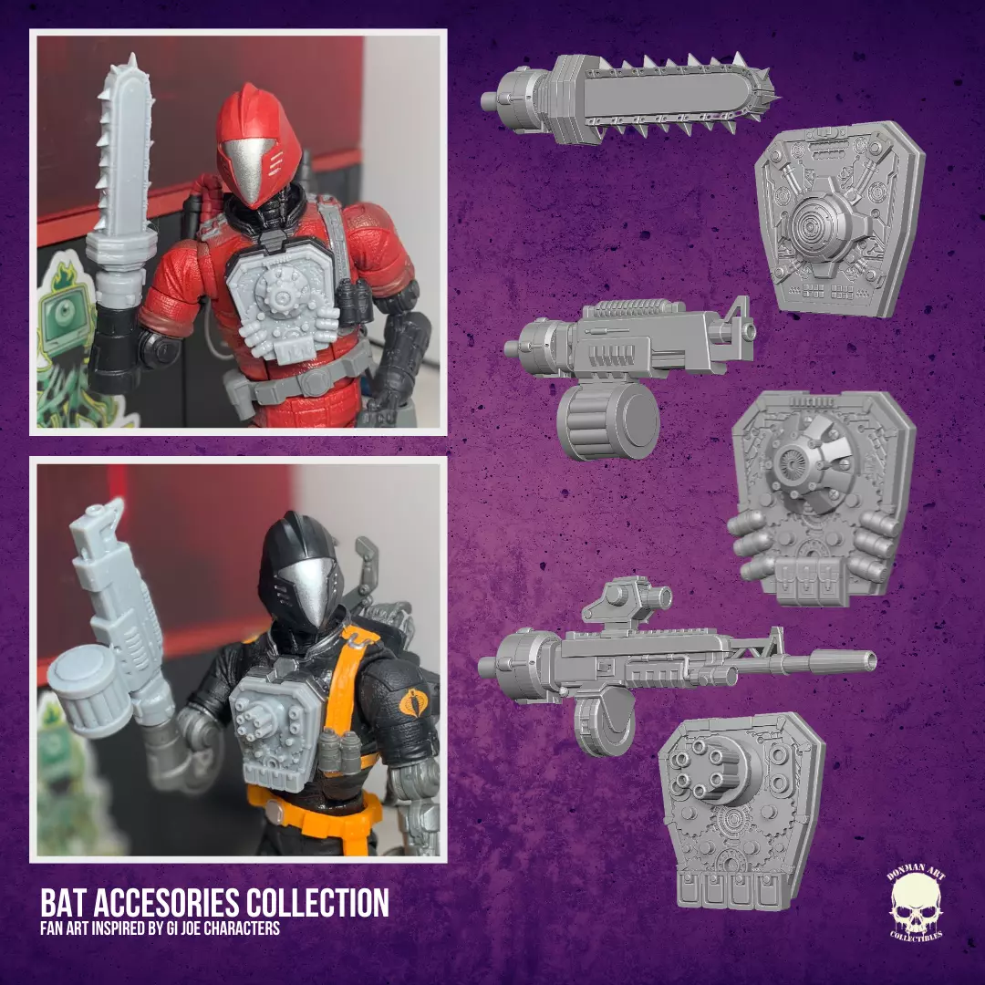Bat Accesories Collection Kit  For Action Figures 3D print model_0
