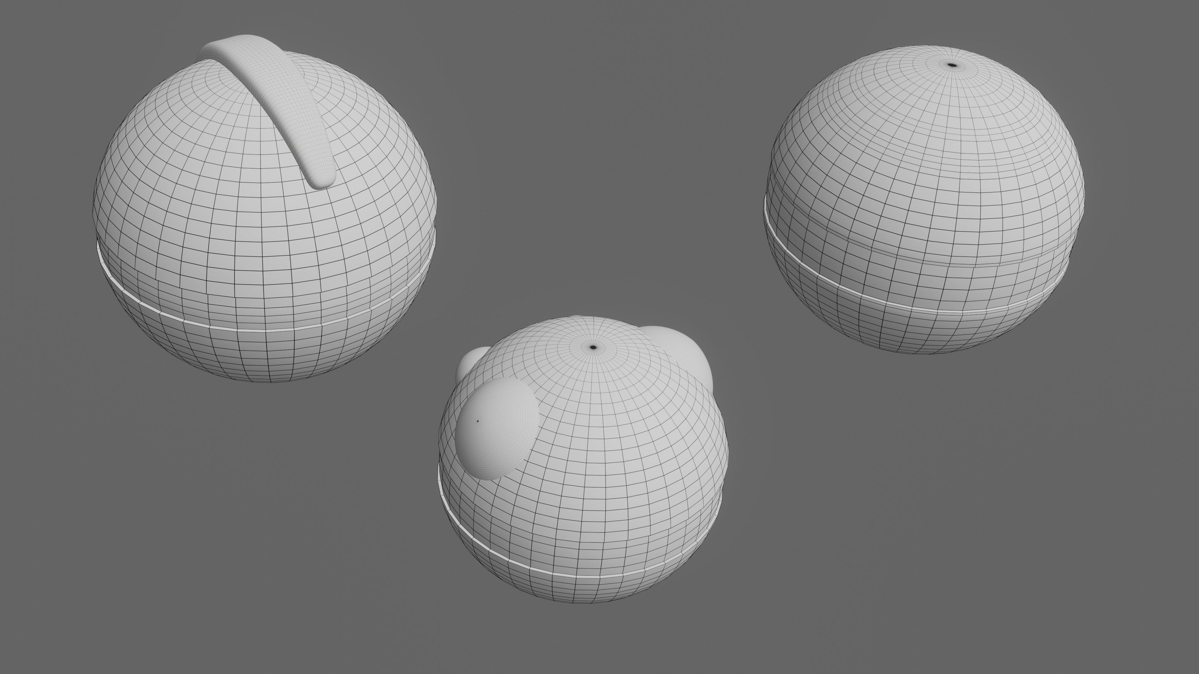 Pokemon Pokeballs Pack 2 Low-poly 3D model_16