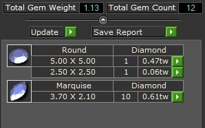 Diamond Navel Piercing 2 3D print model_2