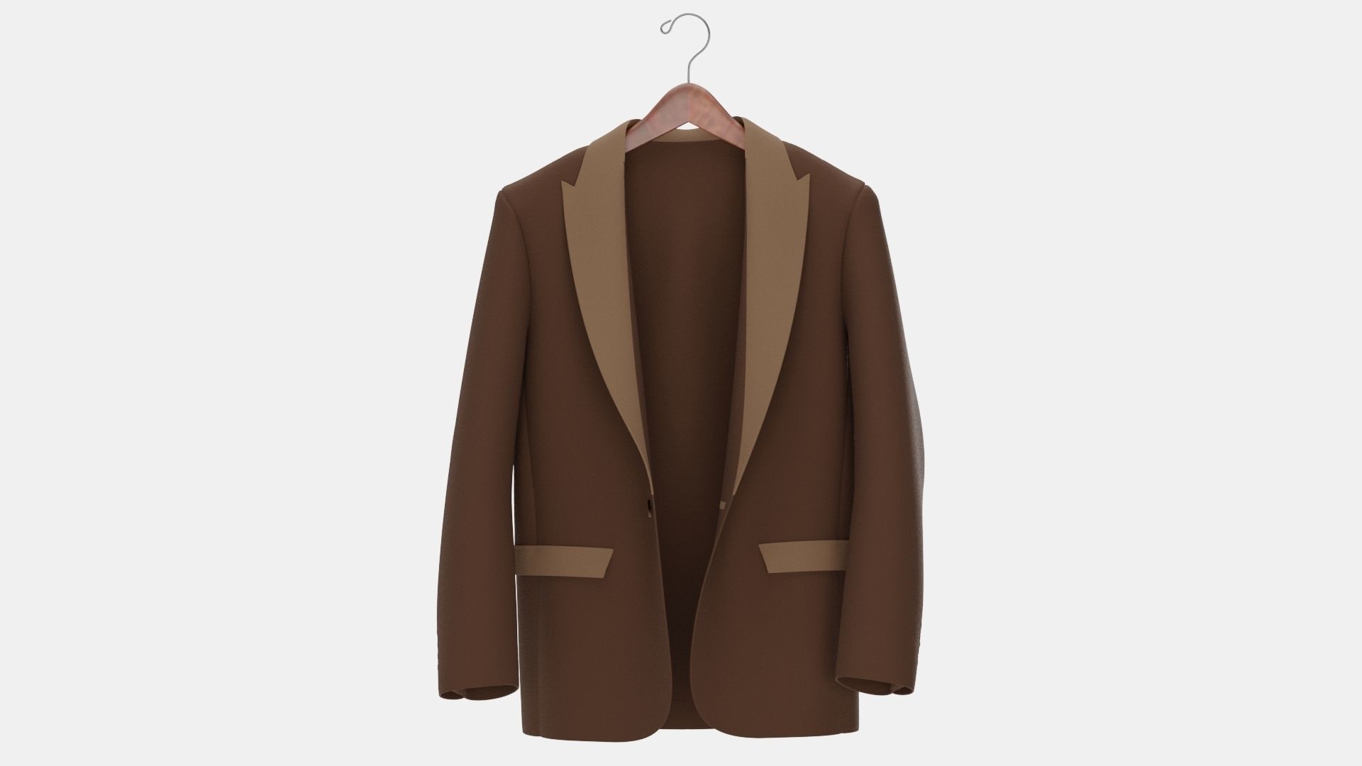 Man Comfy Coat 3D model_8