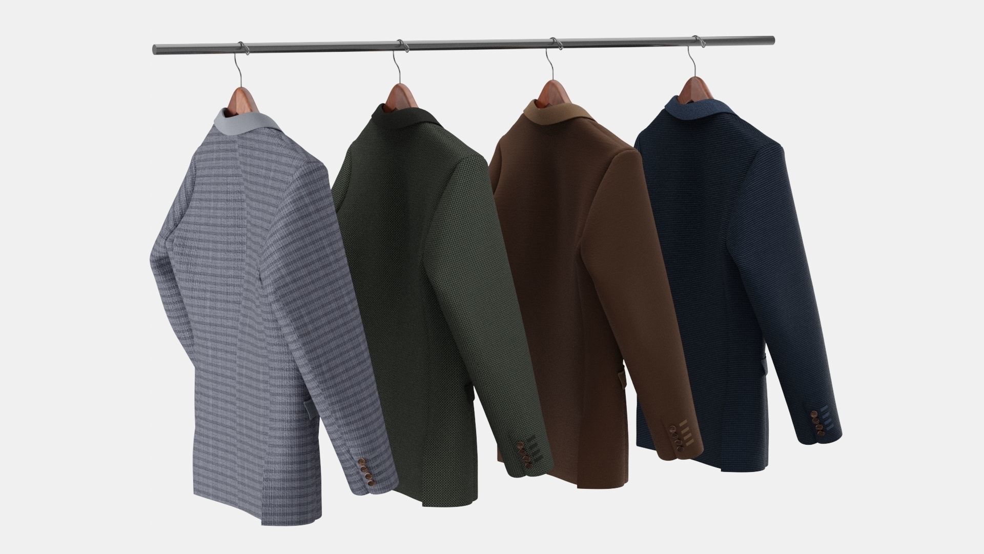 Man Comfy Coat 3D model_1