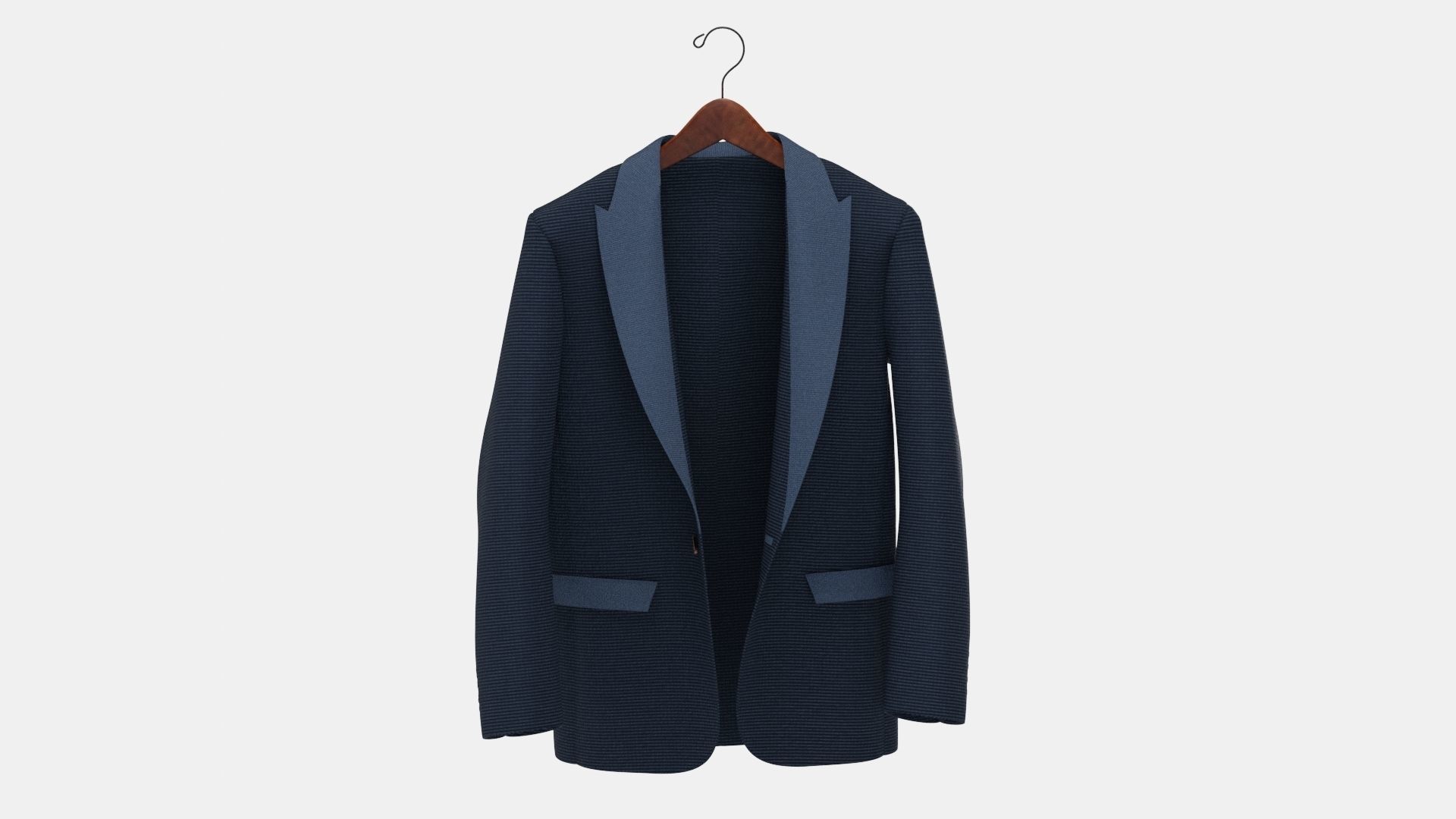 Man Comfy Coat 3D model_3