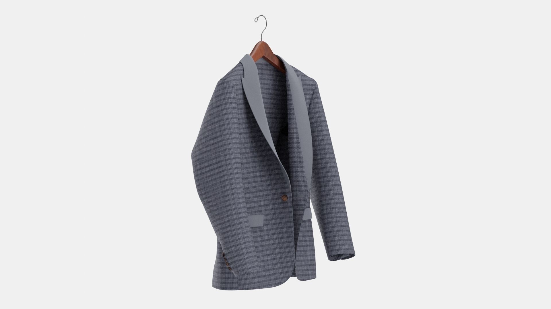 Man Comfy Coat 3D model_7