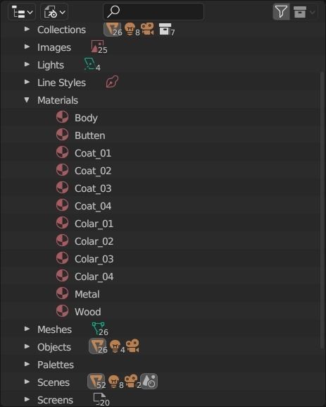 Man Comfy Coat 3D model_21